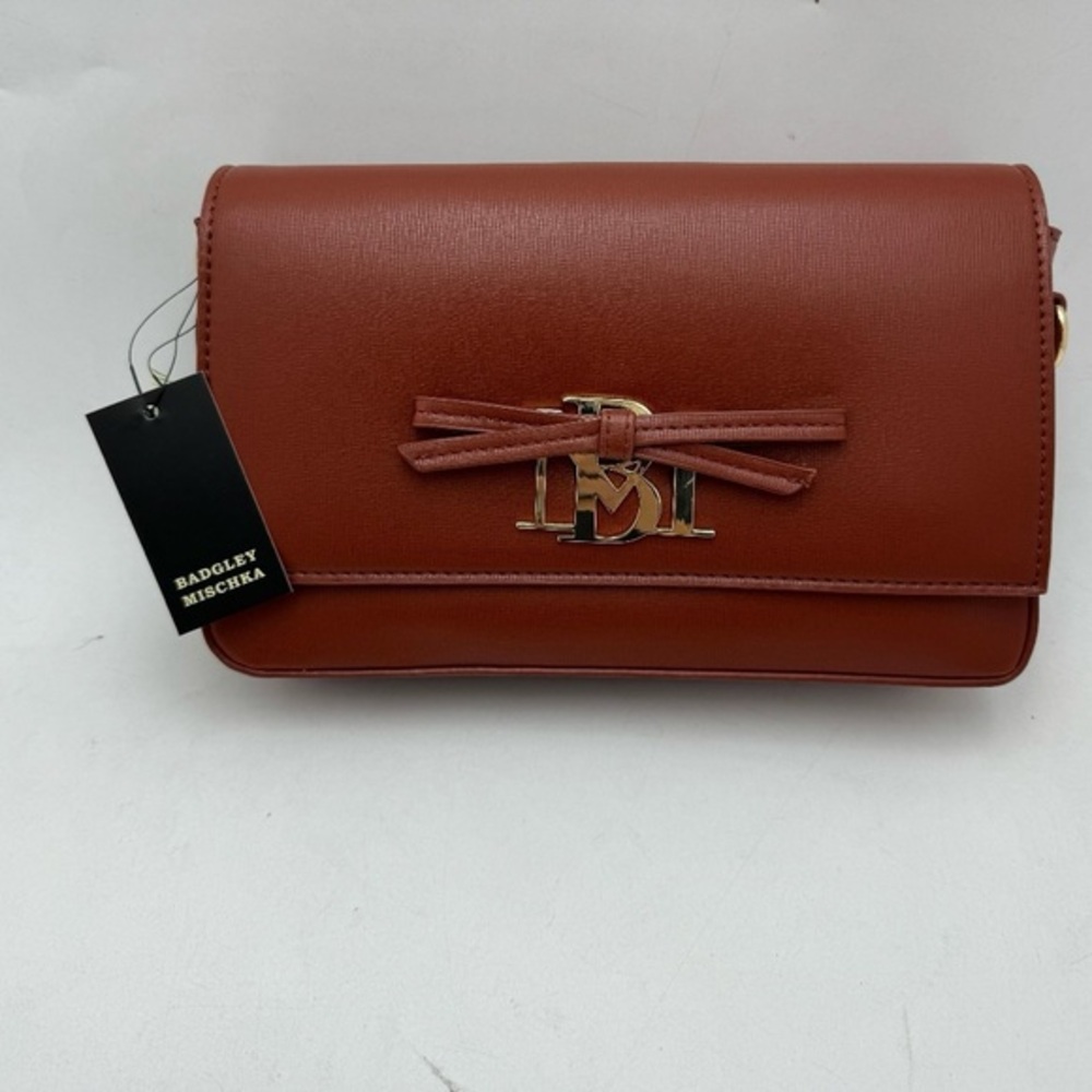 Badgley Mischka Coffee Crossbody Bag